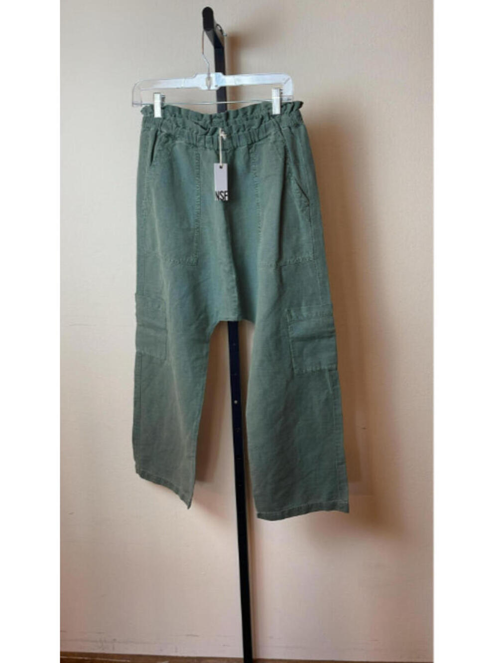 NSF Cropped Paperbag Pants, $345, NWT, Size S, #113